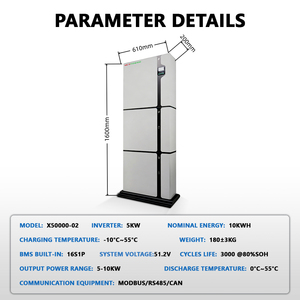 Paquete de Baterías LiFePO4 VICTPOWER de 10 kWh, Inversor Híbrido de 5 kW, Almacenamiento de Energía Doméstica, Conexión Híbrida a la Red Eléctrica - Product Image 6
