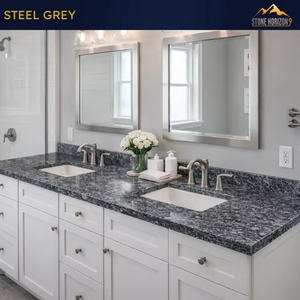 Dalles de granit gris acier 2 cm polies |   Granite gris indien pour applications extérieures et de revêtement de sol |   Qualité d'exportation - Product Image 5