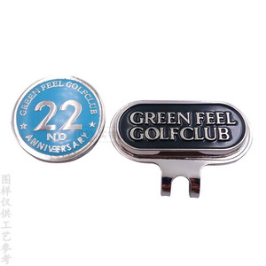 Clip magnétique personnalisé en métal émaillé avec logo, accessoire de golf doré, cadeau - Product Image 5