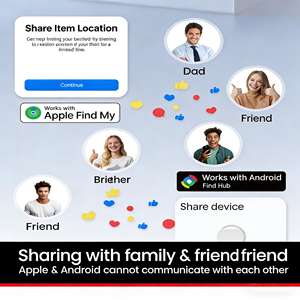Localizzatore Smart Tag per Chiavi, Certificato MFi e <span class=keywords><strong>Google</strong></span>, Tracker Intelligente BLE 5.4 GPS Compatibile con Apple e Android - Product Image 4