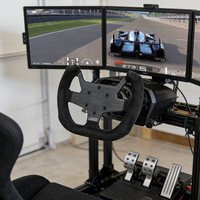 Volant de kart de drift à fond plat en suède noir de 270 mm, avec revêtement en cuir d'usine, pour modification compacte, direct usine