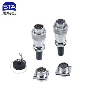 WS20 endüstriyel 2 3 4 5 6 7 8 9 12 Pins Panel dağı 500V 10A yüksek akım erkek dişi soket fiş ağır ekipman konektörü - Product Image 4