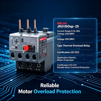Relais de surcharge thermique scellé Delixi JRS1Dsp 25A certifié CE IEC, interrupteur de protection miniature compatible avec les contacteurs électriques