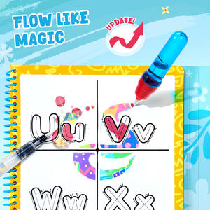 Joycat หนังสือน้ำวาดรูปการ์ตูนสีสันสดใสหนังสือวาดเส้นขยุกขยิกพร้อมปากกาวิเศษ - Product Image 6