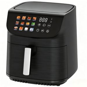 Friteuse à air numérique électrique carrée en plastique 9/10,5 L, sans huile, pour cuisson, économie d'énergie, cuisson rapide, usage domestique, modèle français - Product Image 1