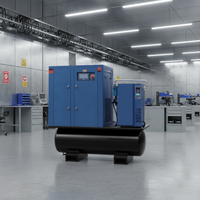 Compresseur d'air industriel AULISS 4-en-1 ALS-15 15KW 8BAR PM VFD pour l'exploitation minière en Australie 240V/415V Livraison rapide