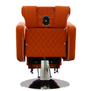 Orange Electric <b>2</b> Motors Multifunctional Beauty Retro Salon <b>Chair</b> Hairdressing Barber <b>Chair</b> Suitable for Hair Salon - Product Image 5