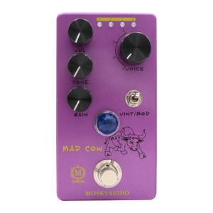 Jingying 2025 Vente en gros d'usine Série M <span class=keywords><strong>MAD</strong></span> <span class=keywords><strong>COW</strong></span> Distortion Guitare électrique Pédale d'effet basse Pièces et accessoires de guitare - Product Image 1
