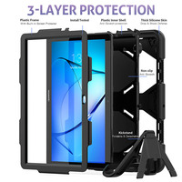 3 in 1 combo ağır defender kılıf için HuaWei MediaPad T3 10 inç dahili ekran koruyucu