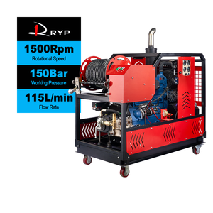 <span class=keywords><strong>Machine</strong></span> de nettoyage de canalisations à haute pression 150 bars, à moteur diesel, pour égouts, très vendue en Chine - Product Image 1