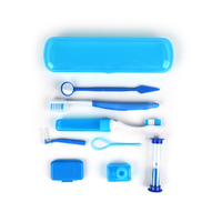 Kit Portable 8 en 1 de brosse à dents orthodontique, Kits d'hygiène de nettoyage, pour voyage