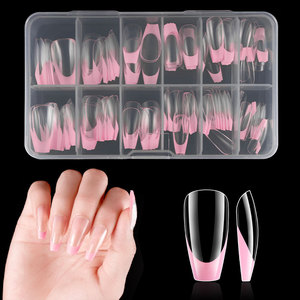 120 Uñas Postizas Francesas con Punta Blanca, ABS, Cobertura Total, Uñas de Gel Suave para Manicura Artística - Product Image 3