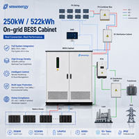 Système de Stockage d'Énergie (BESS) OEM SMS 250kW 522kWh à Refroidissement Liquide LiFePO4 | Système Commercial Solaire + PCS EMS | Garantie 10 ans | Fonctionnement en Parallèle