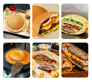 Mini-grille-pain à gaufres pour mini-burgers, machine à gaufres UFO, presse à sandwichs et paninis, <span class=keywords><strong>prix</strong></span> usine - Product Image 2