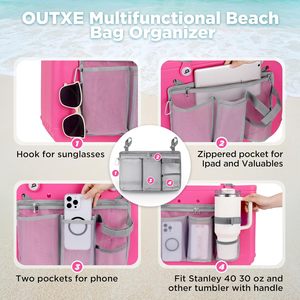 Organisateur de téléphone portable pour sac Bogg, compatible avec Stanley Yeti Owala, insert de rangement en maille, pochette de rangement - Product Image 4