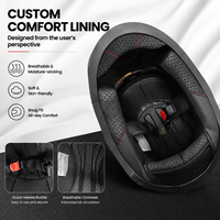 Casque de moto professionnel intégral à double visière, résistant aux chocs, avec fente Bluetooth