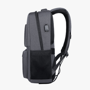 Laptop <b>Backpack</b> <b>Large</b> Capacity Waterproof Business Travel Unisex Solid Color With Laptop Compartment - Product Image 1