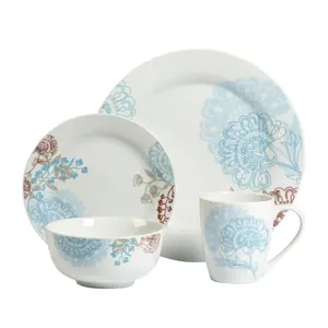 High Grande Hot Selling Classical Style Design Porcelain Ceramic Tableware Dinner Set