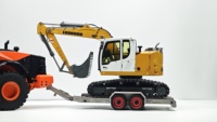 Nuevo Remolque Metálico JDM-228 2026 para Camión de Ingeniería RC, Accesorio de Semirremolque de Acero Inoxidable y Aleación de Aluminio