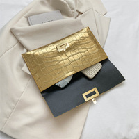 Dompet Desainer Mewah Baru Kulit PU Tas Clutch Motif Buaya Tempat Kartu Dompet Uang Tas Ponsel Sederhana Tas Tangan Wanita Modis