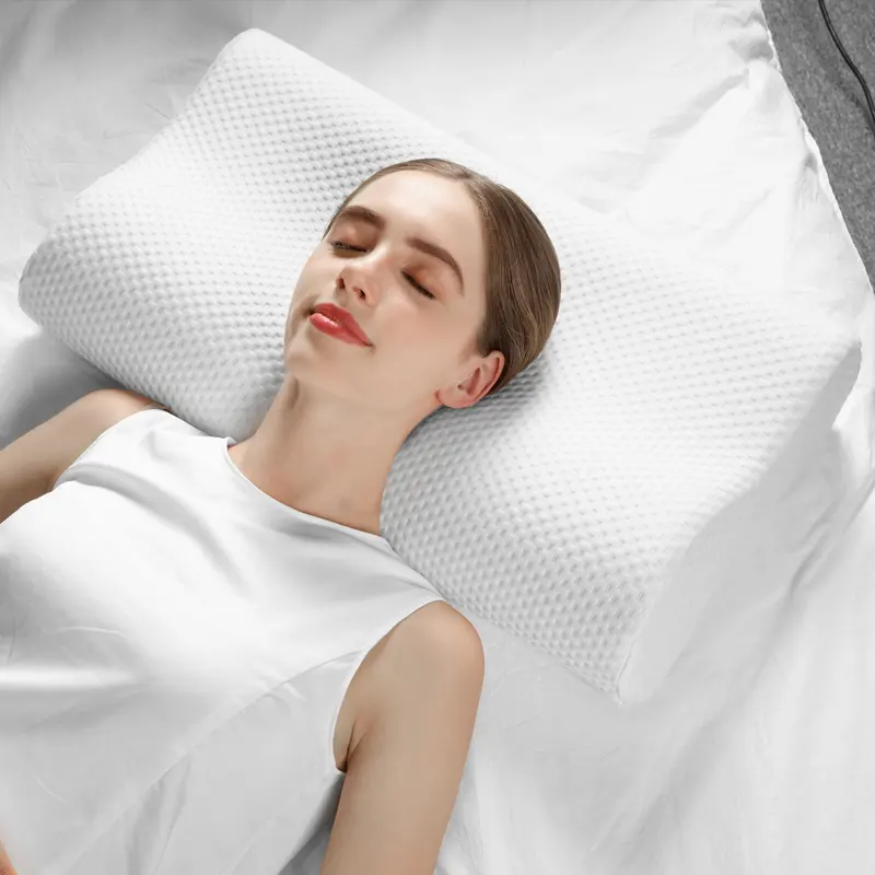 Chỉnh Hình Cong Đốt Sống Cổ Pain Relief B Shape Cổ Tử Cung Đường Viền Chống Ngáy Ngủ Giường Memory Foam Gối