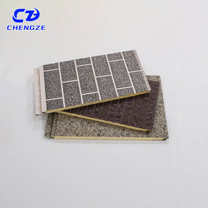 軽量屋外環境的にPUフォームサンドイッチパネル高硬質ポリウレタン断熱ボード金属サイディングスマートハウス用 - Product Image 1