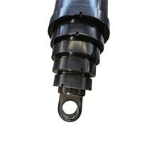 Cylindre hydraulique télescopique à 4 étages de style Pk, conçu par OEM, construction personnalisée, durabilité à long terme, pour les camions à benne basculante nord-américains
