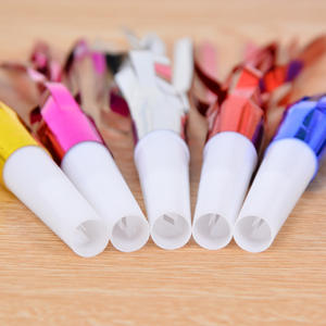 Plastic Toy Noise <strong>Maker</strong> Props 6 Pieces Laser Paper Fringe Design Custom <strong>Logo</strong> Lip Whistles for <strong>Christmas</strong> New Year Birthday Party - Product Image 4