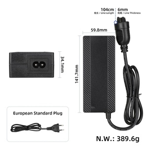 Chargeur 42,0 V 2,0 A avec prise EU pour trottinette électrique, adaptateur secteur et câble d'alimentation pour trottinette - Product Image 2