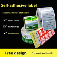 Autocollants adhésifs personnalisés, argent mat, code QR, impression de marque, imperméables, utilisation agricole, papier adhésif transparent en rouleau