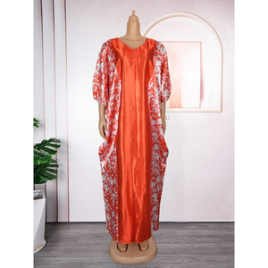 Nuevo Vestido Africano Talla Grande 2026 con Estampado de Patchwork, Túnica Musulmana de Poliéster con Mangas Largas, Ropa para Mujer - Product Image 4