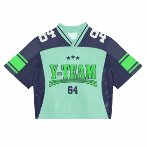 Camiseta de fútbol Boxy 220gsm 100% Camiseta de algodón con ajuste suelto y camisetas de fútbol impresas Camiseta de malla de fútbol - Product Image 1