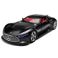 1:24 Maßstab Vision GT Diecast-Auto-Spielzeug mit Sprühfunktion, Legierungsmetall-Auto mit Rückziehfunktion, Licht & Musik – Sammlerstück
