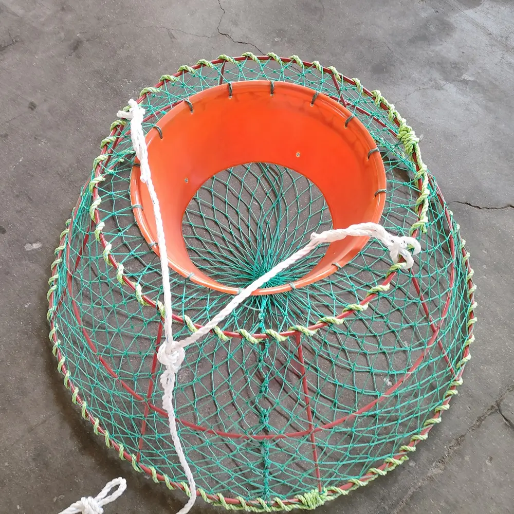 เครื่องดักปลาทะเลสดอุปกรณ์ตกปลาในเชิงพาณิชย์ตาข่ายจับปูกับดักปู