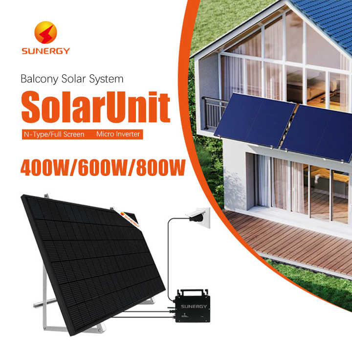 Balkonkraftwerk 800 Watt Easy Solar Kit Panneau Solaire Plug and Play ...