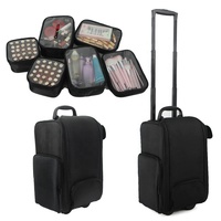 Mallette professionnelle à roulettes, 1 pièce, organisateur de maquillage, chariot à roulettes, sac avec train de beauté sur les roues, imperméable pour voyage