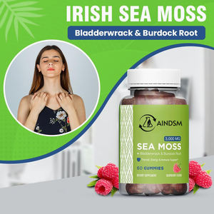 Gomitas de Musgo Irlandés en Oferta de Fábrica, con Alga Marina, Ashwagandha y Raíz de Bardana para el Apoyo de la Salud Intestinal, de la Piel y del Cabello, para Adultos y Mujeres Embarazadas - Product Image 4