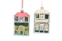 Adornos Navideños de Cristal de Colores Hechos a Mano, Decoraciones Creativas Colgantes para Ventanas, Regalos con Imitación de Estilo Antiguo