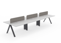 Estación DE TRABAJO DE MADERA MFC moderna, escritorio de trabajo extensible convertible para uso escolar y hospitalario directo de fábrica