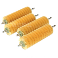 Brosse à rouleau industrielle OEM sur mesure en nylon haute densité pour le nettoyage/polissage des machines d'impression textile
