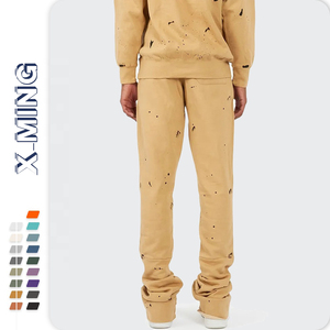 Pantalon de survêtement coupe ajustée à imprimé bouffant personnalisé du fabricant Pantalon de survêtement en coton avec poches Pantalon de jogging évasé pour hommes - Product Image 3
