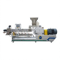 Machine d'extrusion à double vis automatique 220V, nouvelle, moteur Siemens, inverseur Delta, certifiée CE, 200-2500 kg/h, pour snacks et barres protéinées