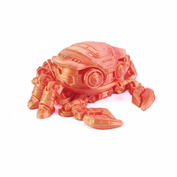 Robot Crabe Articulé Imprimé en 3D, Jouet en PLA Soie, Modèle Mécanique de Crustacé, Anti-stress, Décoration de Bureau Steampunk, Cadeau en Gros