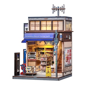 Cabaña Japonesa Art Deco, Manualidad en Madera, Modelo de Escena en Miniatura, Rompecabezas, Juguete para Adultos - Product Image 1