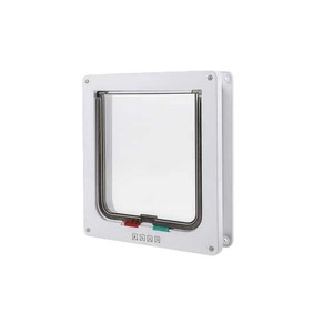 Pet <b>Door</b> Rectangle Plastic Self Closing For Cat Dog With Transparent Panel And Magnetic Lock - Product Image 3