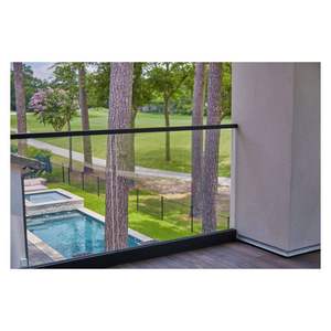 Pratico Design di Ringhiera in Vetro per Scale/Balconi con Profilo a U in Alluminio - Product Image 4