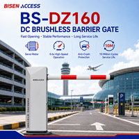 Barrière de parking à moteur servo haute vitesse Bisen BS-DZ160, portail d'accès intelligent pour véhicules avec télécommande, IP54 RS485