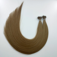 Extensiones de cabello humano ruso Nano Ring 100 gramos precio al por mayor extremos de cabello completo Super doble dibujado 22 pulgadas listo para enviar