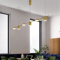 Lustre Led suspendu au design moderne, éclairage d'intérieur, intensité d'éclairage réglable, idéal pour un salon, une salle à manger ou une cuisine, modèle