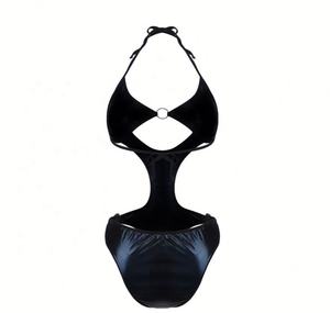 Leder-Dessous mit Aussparungen Offene Lingerie für Damen Sexy Nachtwäsche - Product Image 6